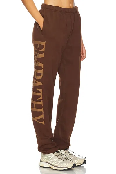 The Mayfair Group Empathy Always Sweatpants In Espresso In Brown
