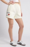 THE MAYFAIR GROUP EMPATHY IS FOR LOVERS GRAPHIC SWEAT SHORTS