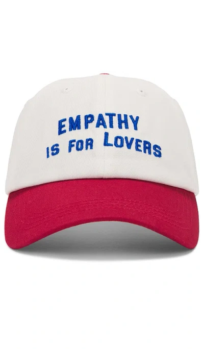 The Mayfair Group Empathy Is For Lovers Hat In 奶油色&红色