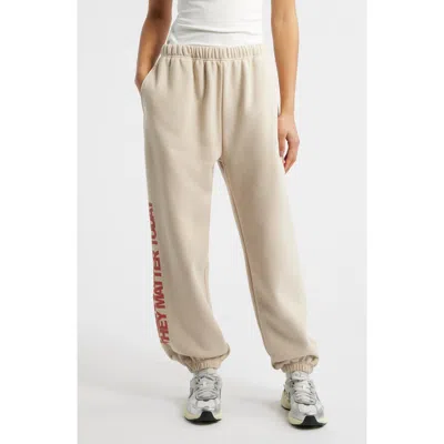 The Mayfair Group Everyone Matter Graphic Joggers In Neutral