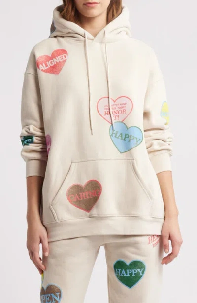 The Mayfair Group How's Your Heart Hoodie In Cream