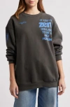The Mayfair Group It Cost Zero Oversize Graphic Sweatshirt
