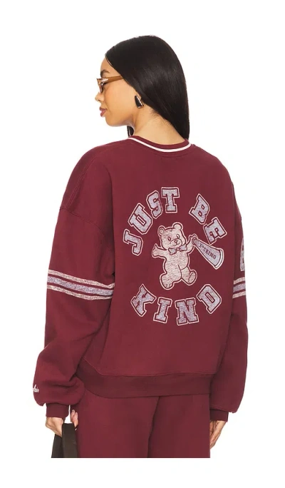 The Mayfair Group Just Be Fucking Kind Crewneck In 褐紫红色