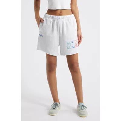 The Mayfair Group Kindness Is Free Graphic Sweat Shorts In Grey