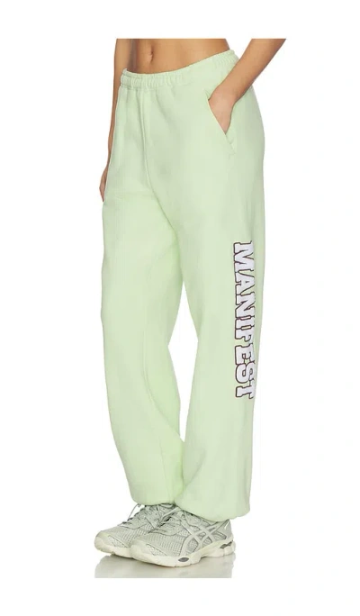 The Mayfair Group Manifest Classic Sweatpants In Green
