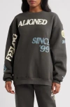 The Mayfair Group The Alignment Tour Oversize Fleece Graphic Sweatshirt