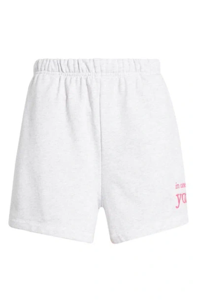 The Mayfair Group You Matter Sweat Shorts In Ash Grey