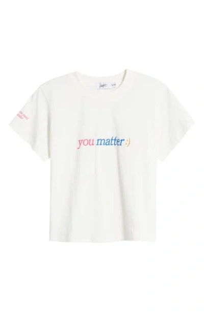 The Mayfair Group You Matter T-shirt In Cream