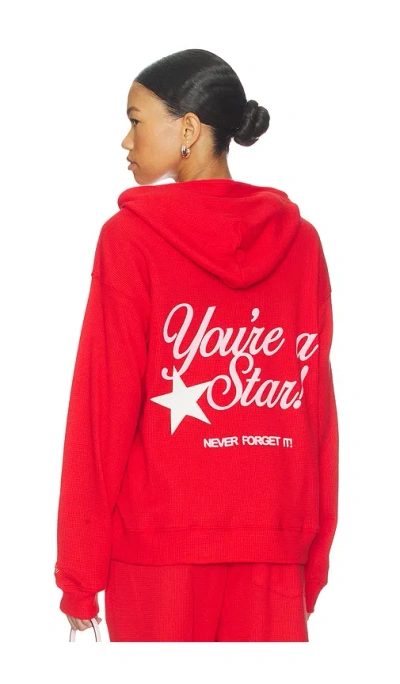 The Mayfair Group You're A Star Relaxed Hoodie In Red