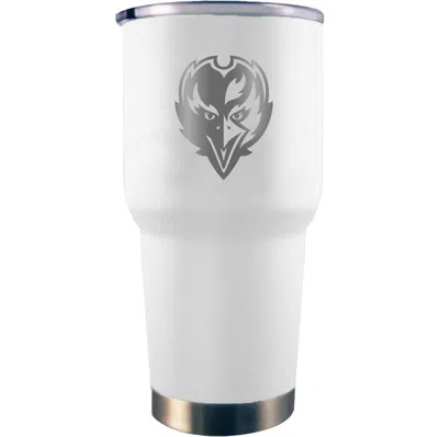 The Memory Company Baltimore Ravens 30oz. Etched Team Logo Tumbler In White