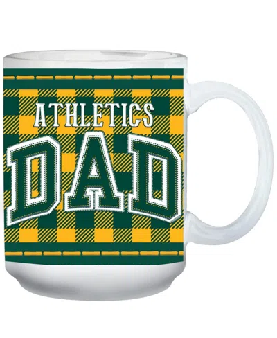 The Memory Company Oakland Athletics 15oz. Buffalo Plaid Father's Day Mug In Transparent