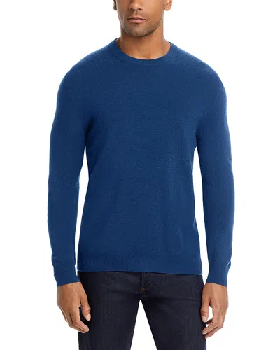 The Men's Store At Bloomingdale's Blue Print Cashmere Crewneck Sweater - Exclusive