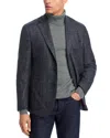 The Men's Store At Bloomingdale's Boucle Plaid X-soft Jacket In Gray