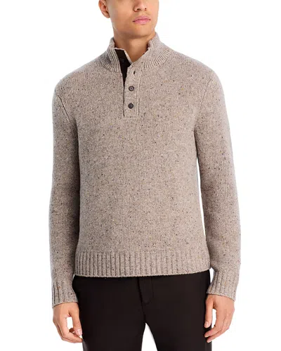 The Men's Store At Bloomingdale's Button Placket Sweater In Gray