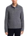 The Men's Store At Bloomingdale's Button Placket Sweater In Gray