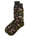 The Men's Store At Bloomingdale's Camo Socks - Exclusive In Hunter Green