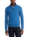 The Men's Store At Bloomingdale's Cashmere Half-zip Sweater - Exclusive In Blue
