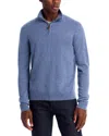 The Men's Store At Bloomingdale's Cashmere Half-zip Sweater - Exclusive In Blue