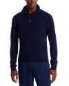 The Men's Store At Bloomingdale's Cashmere Half-zip Sweater - Exclusive In Blue
