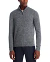 The Men's Store At Bloomingdale's Cashmere Half-zip Sweater - Exclusive In Gray