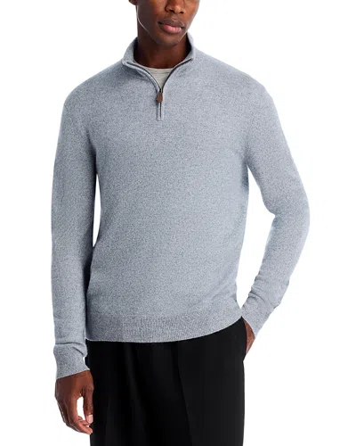 The Men's Store At Bloomingdale's Cashmere Half-zip Sweater - Exclusive In Gray
