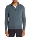 The Men's Store At Bloomingdale's Cashmere Half-zip Sweater - 100% Exclusive In Seaglass