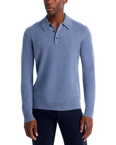 The Men's Store At Bloomingdale's Cashmere Three Button Polo Sweater In Blue