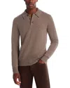 The Men's Store At Bloomingdale's Cashmere Three Button Polo Sweater In Brown
