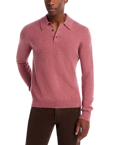 The Men's Store At Bloomingdale's Cashmere Three Button Polo Sweater In Pink