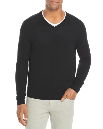 The Men's Store At Bloomingdale's Cashmere V-neck Sweater - Exclusive In Black