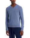 The Men's Store At Bloomingdale's Cashmere V-neck Sweater - Exclusive In Blue