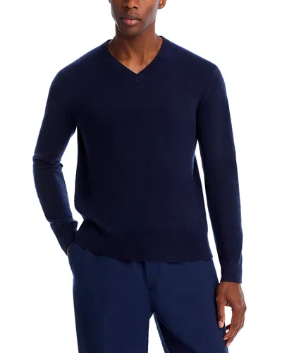 The Men's Store At Bloomingdale's Cashmere V-neck Sweater - Exclusive In Blue
