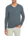 The Men's Store At Bloomingdale's Cashmere V-neck Sweater - Exclusive In Sea Glass