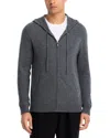 The Men's Store At Bloomingdale's Cashmere Zip Front Hoodie In Gray