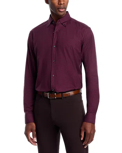 The Men's Store At Bloomingdale's Check Twill Button Down Shirt - Exclusive In Red