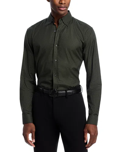 The Men's Store At Bloomingdale's Check Twill Button Down Shirt - Exclusive In Green