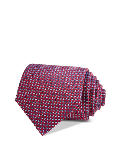 The Men's Store At Bloomingdale's Classic Geo Dot Necktie - Exclusive In Navy/red