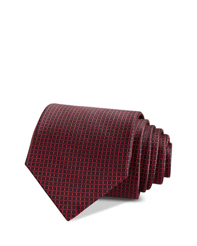 The Men's Store At Bloomingdale's Classic Geometric Necktie - Exclusive In Black/red