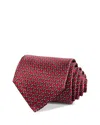 The Men's Store At Bloomingdale's Classic Link Print Necktie - Exclusive In Burgundy