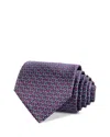 The Men's Store At Bloomingdale's Classic Link Print Necktie - Exclusive In Purple