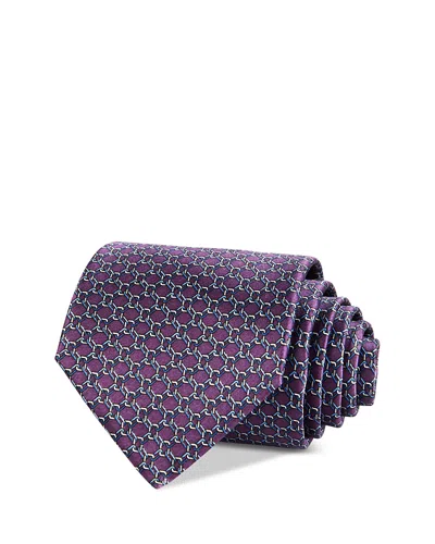 The Men's Store At Bloomingdale's Classic Link Print Necktie - Exclusive In Purple