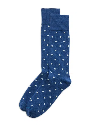 The Men's Store At Bloomingdale's Dot Crew Socks - Exclusive In Blue