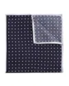The Men's Store At Bloomingdale's Dot Silk Pocket Square - Exclusive In Blue