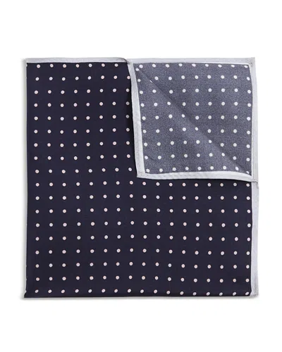 The Men's Store At Bloomingdale's Dot Silk Pocket Square - Exclusive In Blue