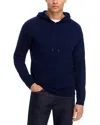 The Men's Store At Bloomingdale's Extra Fine Merino Wool Slim Fit Hooded Sweater - Exclusive In Blue