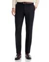 The Men's Store At Bloomingdale's Flannel Flat Front Trousers In Black