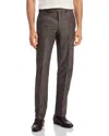 The Men's Store At Bloomingdale's Flannel Flat Front Trousers In Brown