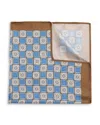 The Men's Store At Bloomingdale's Floral Medallion Geometric Silk Pocket Square - Exclusive In Blue