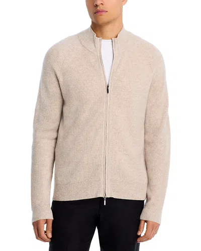 The Men's Store At Bloomingdale's Full Zip Cardigan Sweater In Neutral