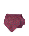 The Men's Store At Bloomingdale's Geo Print Silk Neck Tie - Exclusive In Red